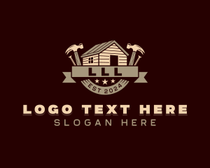 Hammer - Construction Builder Contractor logo design