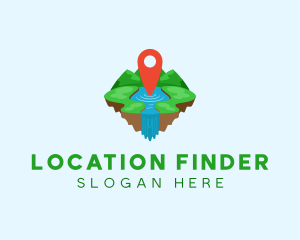 Geolocation - Tourism Paradise Location logo design