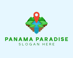 Tourism Paradise Location logo design