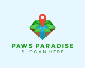 Tourism Paradise Location logo design