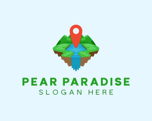 Tourism Paradise Location logo design