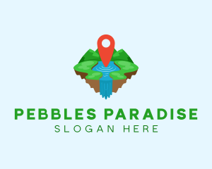 Tourism Paradise Location logo design