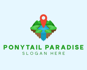 Tourism Paradise Location logo design