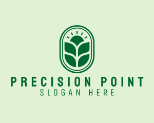 Sunset Crops Planting logo design