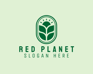 Sunset Crops Planting logo design