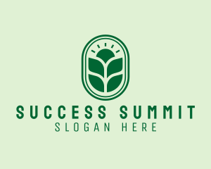 Sunset Crops Planting logo design