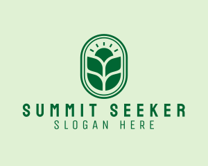 Sunset Crops Planting logo design