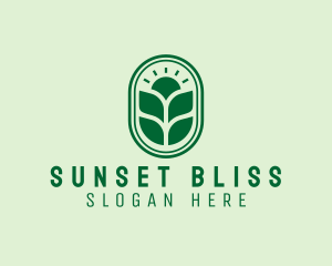 Sunset - Sunset Crops Planting logo design