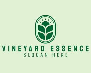 Sunset Crops Planting logo design