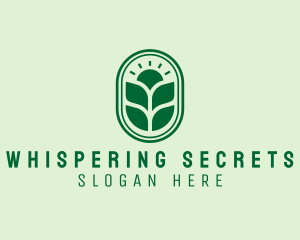 Sunset Crops Planting logo design