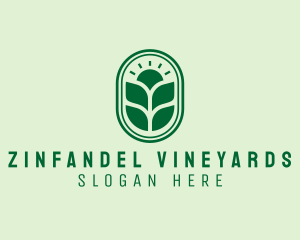 Sunset Crops Planting logo design