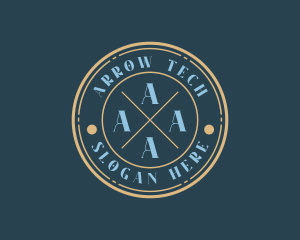 Hipster Fashion Boutique Stamp logo design