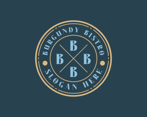 Hipster Fashion Boutique Stamp logo design