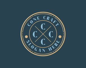 Hipster Fashion Boutique Stamp logo design