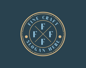 Hipster Fashion Boutique Stamp logo design