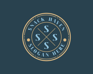 Hipster Fashion Boutique Stamp logo design