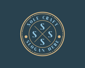 Hipster Fashion Boutique Stamp logo design