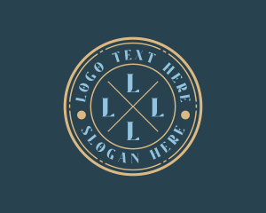 Arrow - Hipster Fashion Boutique Stamp logo design