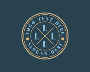 Hipster Fashion Boutique Stamp Logo