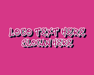 Bmx - Pink Graffiti Business logo design