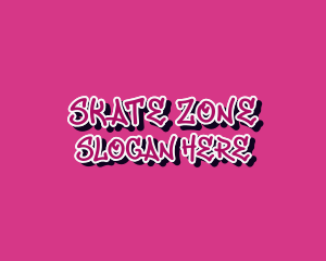 Pink Graffiti Business logo design