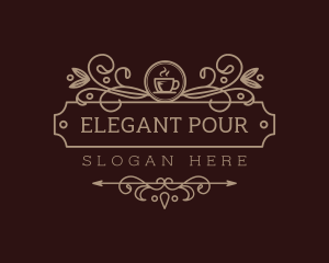 Elegant Coffee Cafe logo design