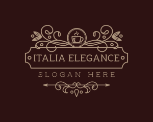 Elegant Coffee Cafe logo design