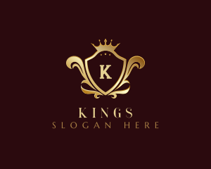 Luxury Crown Shield logo design