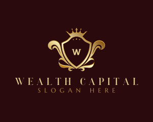 Luxury Crown Shield logo design