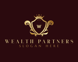 Luxury Crown Shield logo design