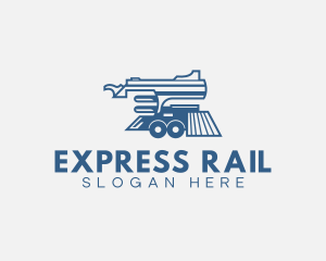 Railway - Abstract Gun Train logo design