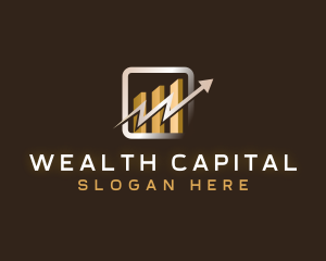 Arrow Chart Investment logo design