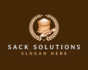 Sack - Flour Spoon Sack logo design