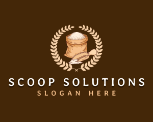 Scoop - Flour Spoon Sack logo design