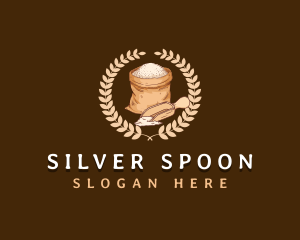 Flour Spoon Sack logo design