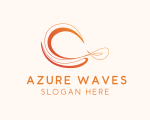 Gradient Abstract Waves logo design