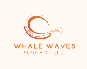 Gradient Abstract Waves logo design