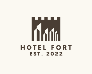 City Skyscraper Fort logo design