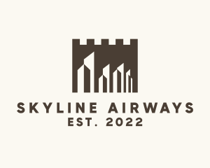 City Skyscraper Fort logo design