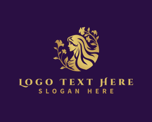 Expensive - Flower Lady Goddess logo design