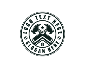 Badge - Carpentry Hammer Repair logo design