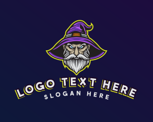 Gaming Wizard Warlock logo design