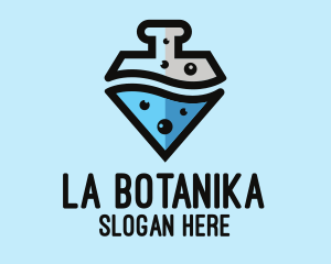 Lab Flask Diamond Logo