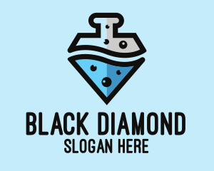 Lab Flask Diamond logo design