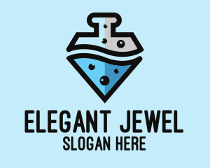 Lab Flask Diamond logo design