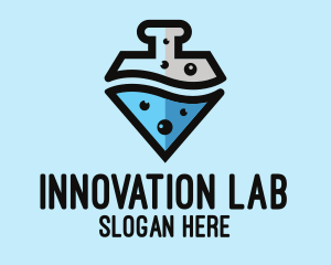 Experimental - Lab Flask Diamond logo design