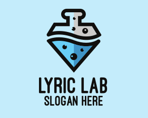 Lab Flask Diamond logo design