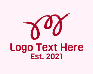 Knot - Letter M Shoelace logo design