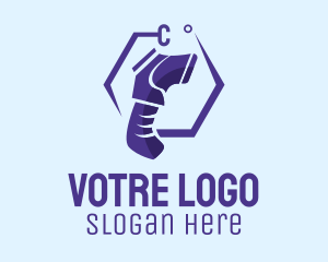 Violet - Violet Infrared Thermometer logo design