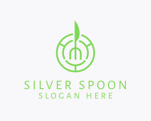 Vegan Restaurant Food logo design